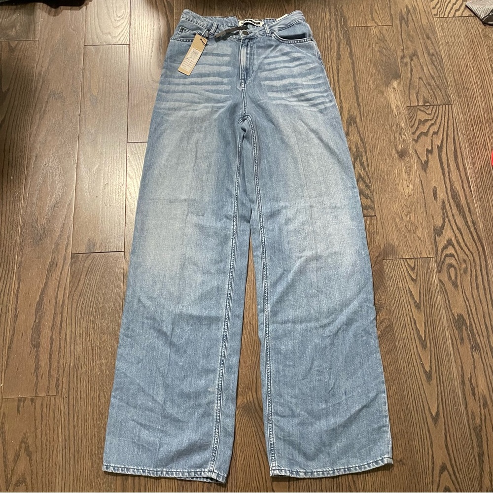 Noisy May Tall Blue Wide Leg Jeans